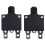 2X AC 125/250V 10A Circuit Breaker Thermal Overload Protector Black 1