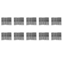 6mm T30 50mm Long Magnetic Torx Screwdriver Insert Bits Tool 100 Pcs