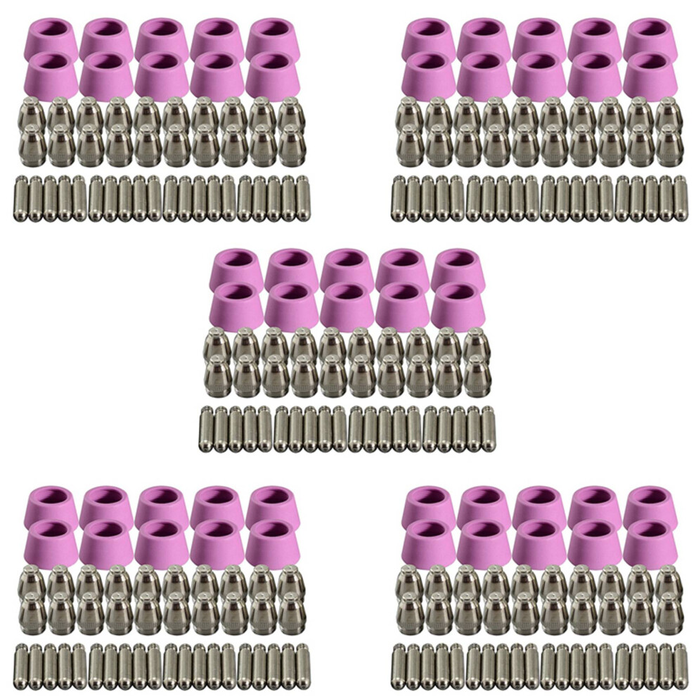 250Pcs Plasma Cutter Torch Consumables Electrode Nozzles Cups Kit For Ag-60 Sg-55 Wsd-60 Fit Cut-60 Lgk-60 Plasma Cutter 6034120197856