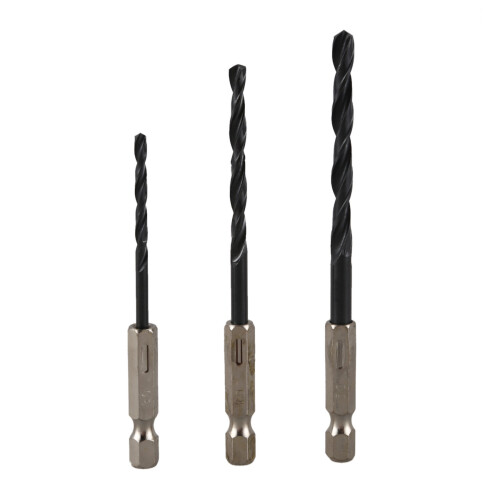30 Pcs High Speed Steel Titanium Coated Drill Bits Set 3 4 5 mm Hex Shank