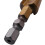 2pcs 1/4 Inch Hex Shank HSS High Speed Steel Titanium Coated Step Drill Bit 3-13mm 6