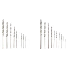 20 Pieces Diamond Drill Bits Set Twist Diamond Tip Drill Bit Heavy Duty Diamond Drill Bit Set for Glass Tile