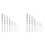 20 Pieces Diamond Drill Bits Set Twist Diamond Tip Drill Bit Heavy Duty  Diamond Drill Bit Set for Glass Tile 1