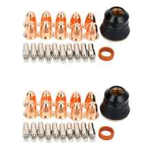 2 set Plasma Electrode PR0110 Tip 0.8 PD0116-08 Shield Cup PC0116 Diffuser PE0106 Consumables for S45 Torch