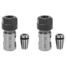 2X Er11 5 mm Motor Welle Spannzangen Futter Spindel Verlängerungs Stange Innen + Er11 Spann Buchse für Cnc Fräs Maschine