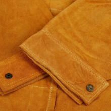 2pcs 120cm Welding Apron Flame Retardant Long Sleeve Protective Clothing Split Leather Fire-Resistant