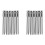 20Pcs 100mm Length 1/4 Inch Hex Shank T20 Torx Security Screwdriver Bits, Silver Gray 2