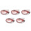 5X 1M Long Alligator Clip to Banana Plug Test Cable Pair for Multimeter 1