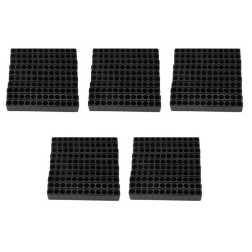 50Pcs 12-Hole Screwdriver Bit Holder Box Block Black for Six Angle 6.35mm Handle