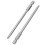 20Pcs 100mm Length 1/4 Inch Hex Shank T20 Torx Security Screwdriver Bits, Silver Gray 3