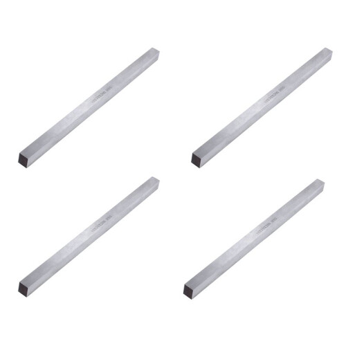 4 Pezzi 10mm x 10mm x 200mm Tornitura Parting Milling Tornio Hss Tool Bit Grey