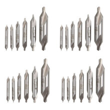 24 PCS HSS Combined Center Drills Bit Set Countersink 60 Degree Angle 5/3/2.5/2/1.5/1 mm