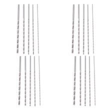 20 Pezzi Extra Lungo Ad Alta Velocita' Acciaio Punta Da Trapano Imposta Dritto Stinco Twist Strumento per Trapano 2-5mm per Il Legno