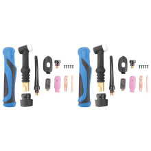 2X WP-26F TIG Brännarkropp TIG26F Argon Svetsbrännare WP26 Flex Luftkyld Gas Volframbågsvetsning GTAW A-200 Flex Brännare