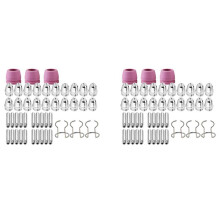 92PCS for SG-55 AG-60 WSD-60 Plasma Cutter Consumables Kit Plasma Cutting Torch Tip Nozzles Electrodes Shield Cap 1.0mm