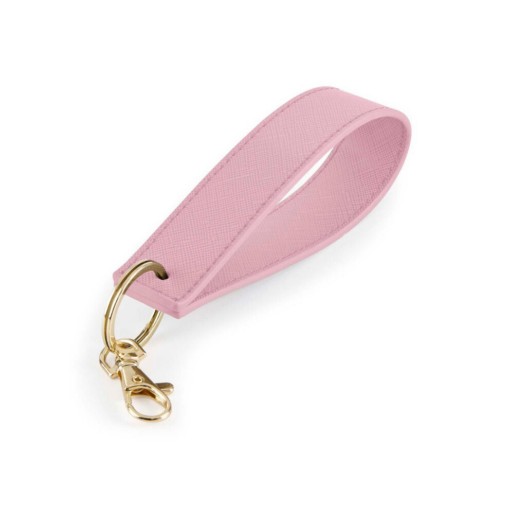 Bagbase (One Size, Dusky ) Boutique Wristlet Keyring Pink