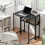Homcom HOMCOM 63 cm Foldable Computer Desk on Wheels for Small Spaces Black 1