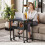 Homcom HOMCOM 63 cm Foldable Computer Desk on Wheels for Small Spaces Black 9
