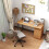 Homcom HOMCOM Computer Desk, Writing Table with Cabinet and Drawer, Natural 8