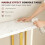 Homcom HOMCOM Modern Slim Long Accent Sofa Side Table for Hallway, White 4