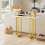 Homcom HOMCOM Modern Slim Long Accent Sofa Side Table for Hallway, White 8