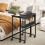 Homcom HOMCOM 63 cm Foldable Computer Desk on Wheels for Small Spaces Black 7
