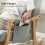 Homcom HOMCOM Modern High Back Rocking Chair with Solid Wood Legs, Light Grey 6