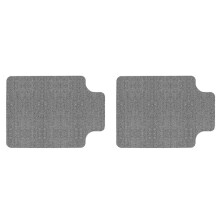 2X Bürostuhlmatte für Hartholz-/Fliesenböden, 35,4 X 55 Zoll Schreibtischstuhlmatte, Mehrzweck-Bodenschutz Aus Polyester, Hellgrau