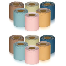 12 Rolls 196.8 Ft Color Classroom Borders for Bulletin Board Scalloped Bulletin Board for Classroom Bulletin Board Decor
