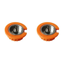 2X Camping-Gastank-Adapter, Kassettenschnittstelle, Gastank-Adapter mit Gewinde, Kassettenadapter, Gewinde auf Bajonett-Konverter