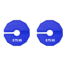 2X 0,75 Kg Gym Micro-Type Plattor Hantel Fractional Weight Plate Gummi Tilläggsvikter för Styrketräning