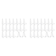 40 Stuks Driehoek Acryl Schildersezel Stands voor Display Fotolijst Stand Plaat Houders Foto Houder Stand