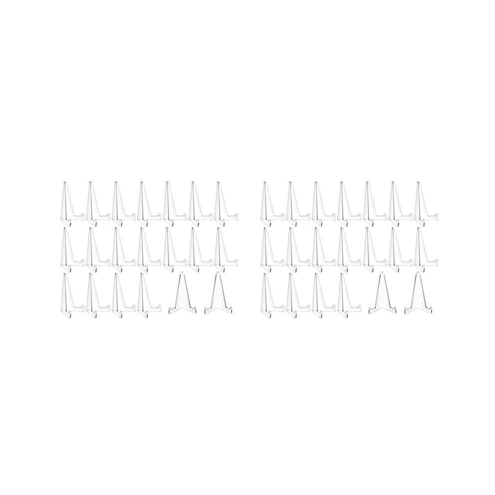 40 Pcs Triangle Acrylic Easel Stands For Display Picture Frame Stand Plate Holders Photo Holder Stand 4711181630981
