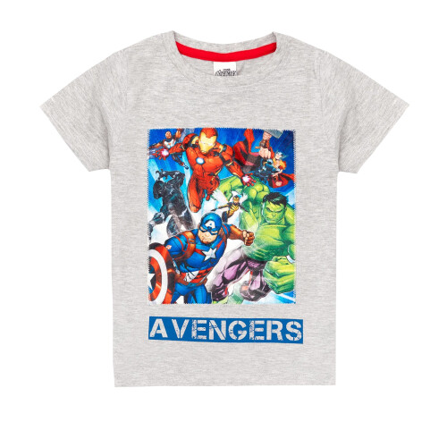 (3-4 Years, Grey Marl) Marvel Avengers Boys Superhero Long Pyjama Set 2