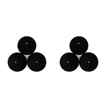 6Pcs Squash One-Yellow-Dot Low Speed Sports Rubber Balls Professional Player Competition Squash