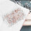 300Pcs Rose Gold Push Pins ThumbTacks Transparent Plastic Round  Map Tacks 3