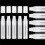 30 Pack Paint Pens 15 mm White Empty Acrylic Permanent  Clear Acrylic Paint  Pens Refillable  Pen 4