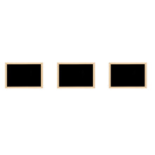 3X Double-Sided Blackboard Wooden Crafts Wooden Frame Small Blackboard Writing Message Board Home Decoration DIY Listing