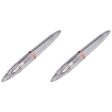 2pcs 0.5mm Nib Fountain Pen with Eyedropper High Capacity Transparent Pens Office School Supplies Rose Gold
