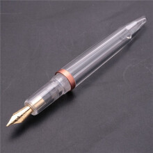 2X Penna Stilografica Pennino 0,5 mm con Contagocce Penne Trasparenti Ad Alta Capacità Forniture Scolastiche per Ufficio per Regali di Scrittura per