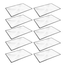 10X Reading Support Sheet Magnifier Magnifying Glass 3-Zoom Black