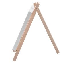 4 x 4 Zoll Lein Wand und 8 x 16 cm Holz Staffelei Set Malerei und Malerei Schule Student Kunst Bedarf, 48 Packungen