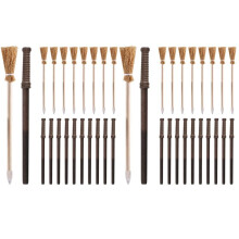 40 Pcs Wand Pencils Party Supplies and 40 Pcs Witch Broom Pencils, Wand Pencils Theme Birthday Goody Bag Filler Favors