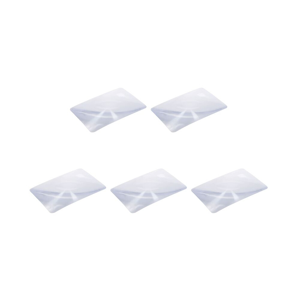5pcs Magnifier Fresnel Lens Page 3X Magnifying Sheet 180X120X0.5mm
