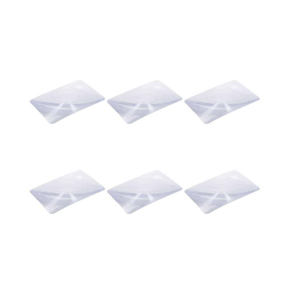 6pcs Magnifier Fresnel Lens Page 3X Magnifying Sheet 180X120X0.5mm