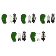5X Golfpennor med Golfbaghållare, Nyhetsgåvor med 15 Delar Aluminiumpenna Kontorsbord Golfbag Pennhållare