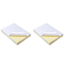 100 Sheets A4 White Self Adhesive Waterproof Sticker Label Glossy Surface Paper for Lazer Inkjet Printer Copier