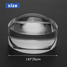 2X 2 Inch Magnifying Dome - Portable Paperweight 8X Magnifier Clear Reading Aid Magnifying Glass Dome for Reading Books