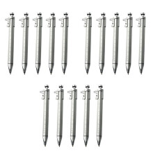 15Pcs Multifunction 1.0mm Gel Ink Pen Vernier Caliper Roller Pen Stationery -Point Pens Ink