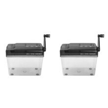 2X Trituradora de Mano Trituradora de Papel PortáTil A6 Trituradora Manual de Documentos Herramienta de Corte de Papel Escritorio de Oficina en